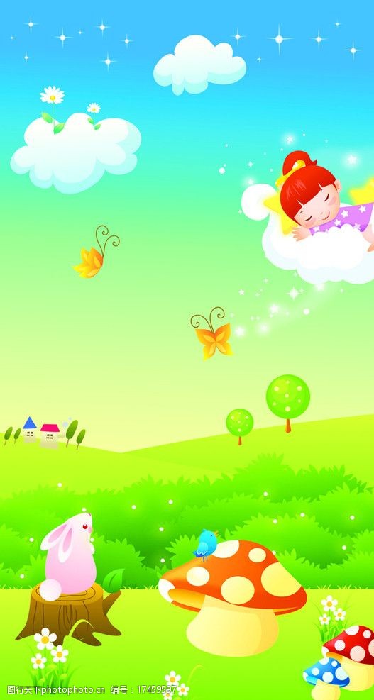 梦中女孩图片素材