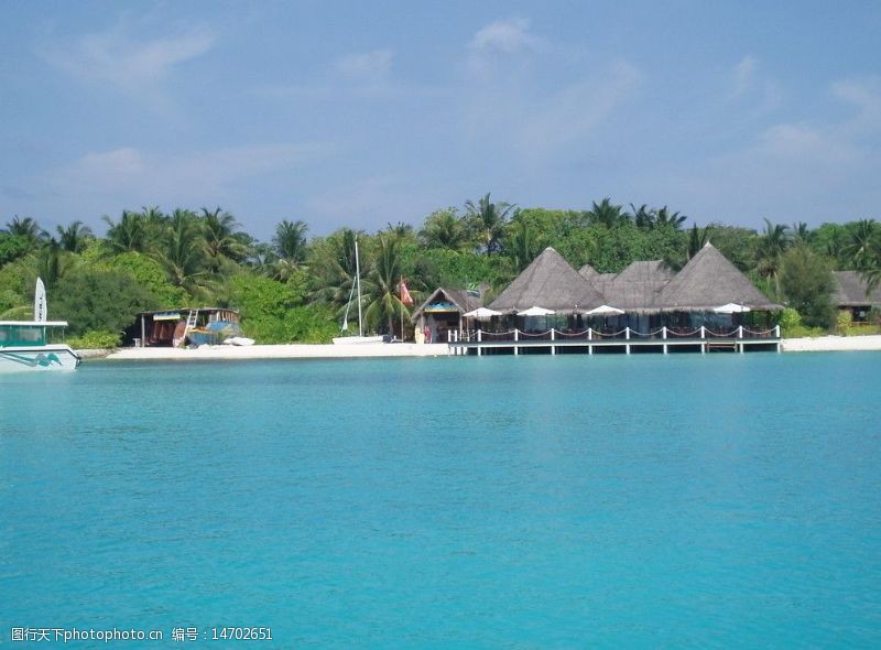 船只马尔代夫大劳力士岛度假村图片