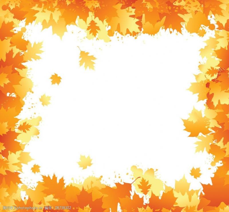矢量专题秋天的枫叶背景图片