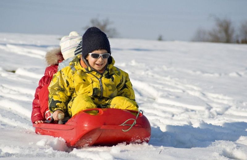 冬季运动儿童高清图片