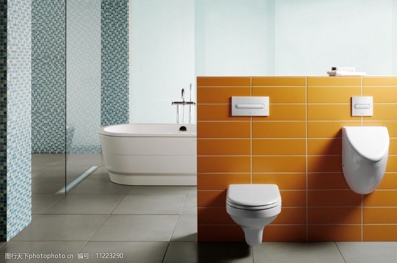 磁砖整体浴室效果图图片