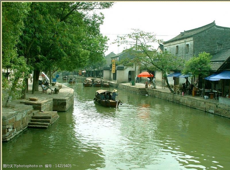 江南水乡街景图片