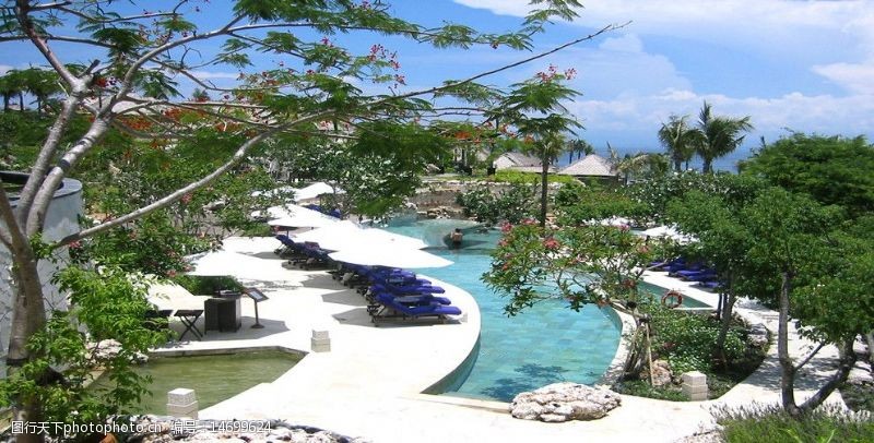 屏障印尼峇厘岛山顶花园别墅图片
