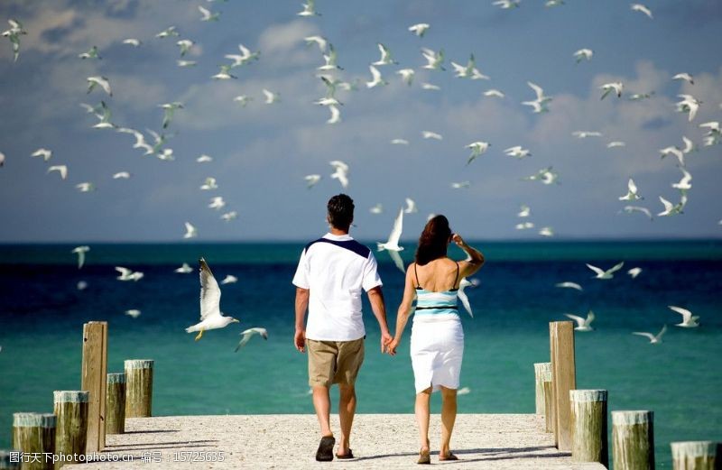 情侣度假巴哈马群岛西太平洋图片