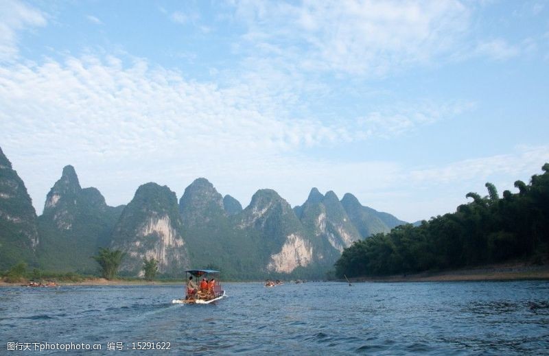 旅客桂林山水图片