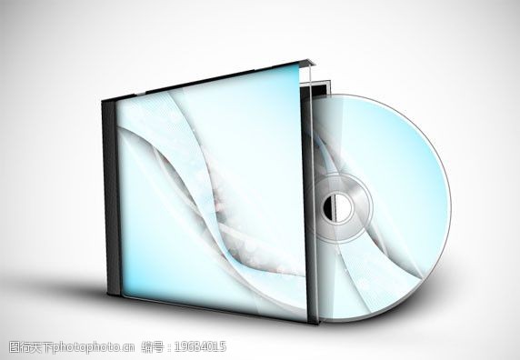 动感线面CD封面矢量素材图片