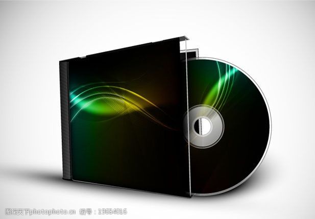动感线面CD封面矢量素材图片