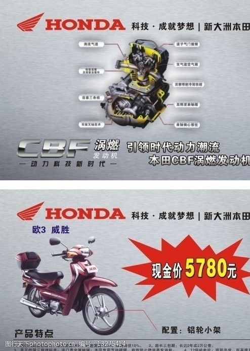 摩托车价格牌新大洲本田摩托车价格标牌图片