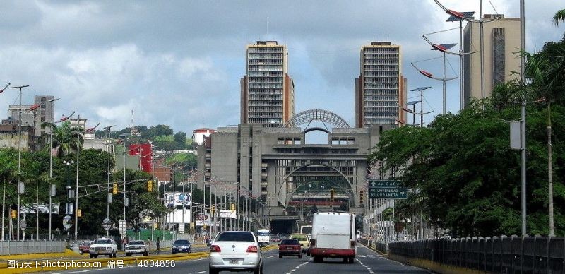 宽阔委内瑞拉加拉加斯街景图片