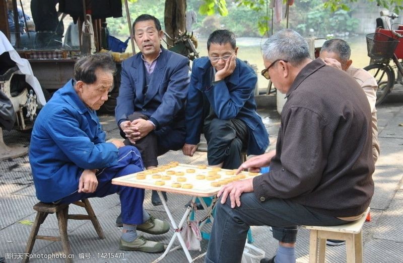 下棋人荆州老南门图片
