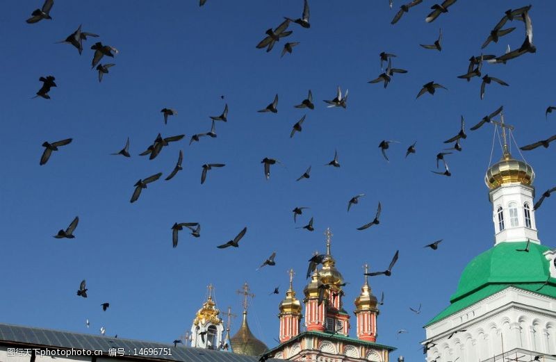 俄罗斯建筑自由的飞鸽图片