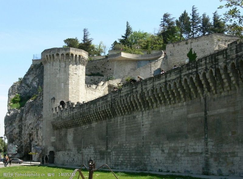 普普風法国普罗旺斯古城堡图片