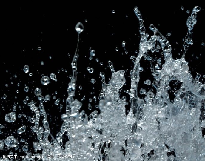 流媒体清澈水滴运动素材图片