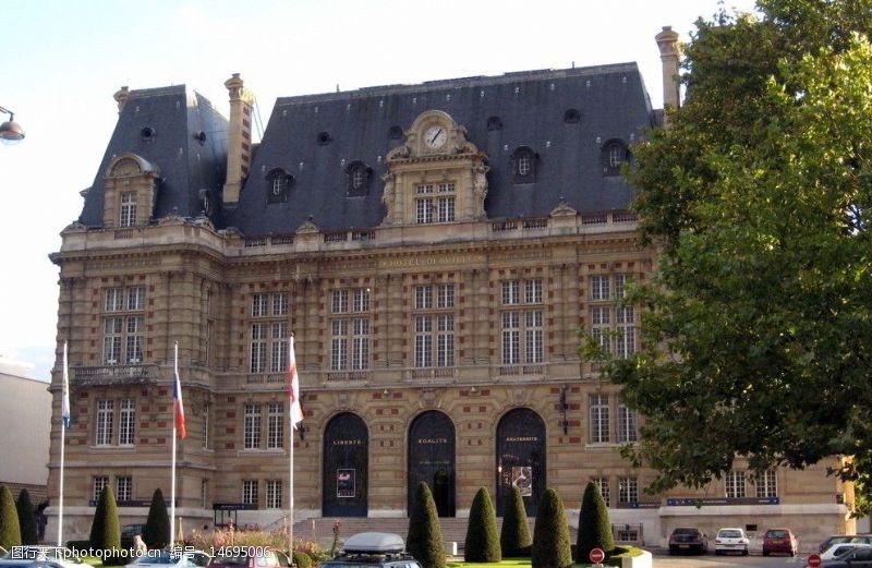 法国著名建筑巴黎凡尔赛酒店图片