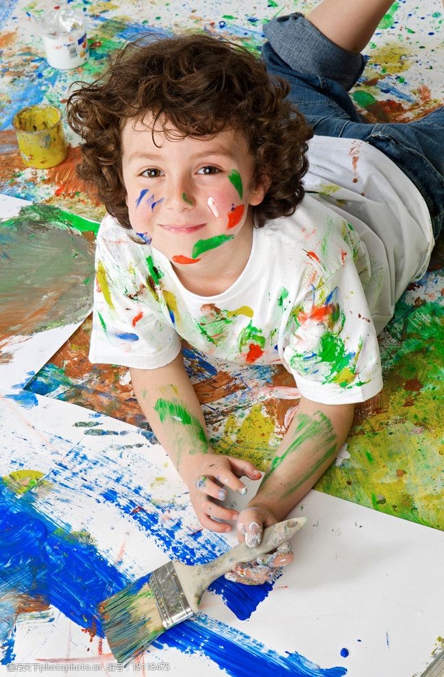 污染油漆儿童图片
