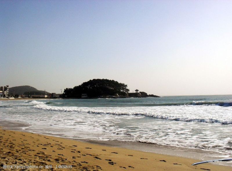 金色沙滩韩国沙滩图片