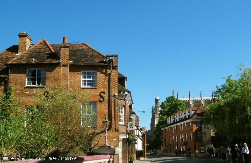 小矮楼英国伊顿小镇街景图片
