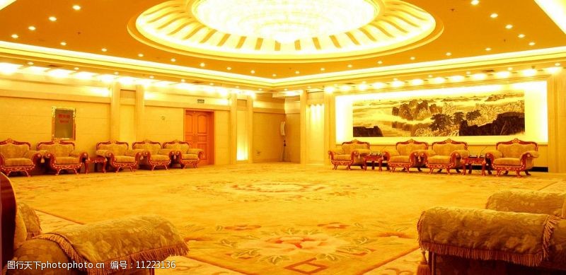 会议厅地毯牡丹厅图片