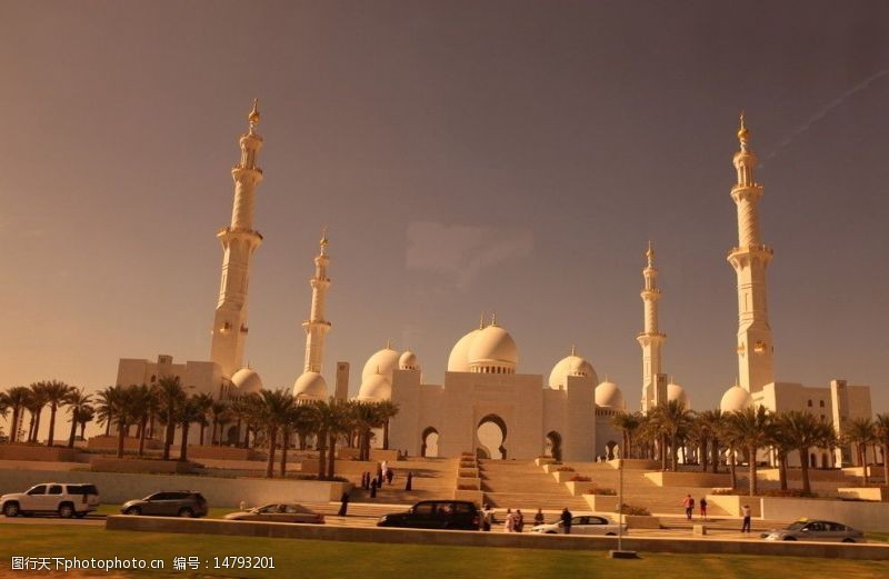 阿联酋阿布扎比清真寺图片