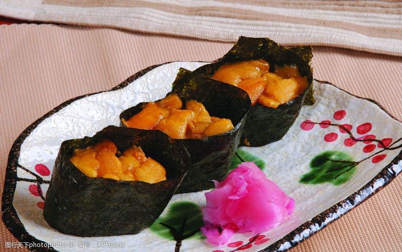 传统美食菜谱专用日本鱼籽酱寿司图片