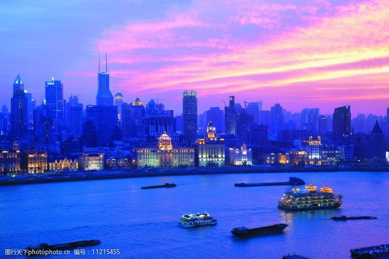 星级酒店上海夜景图片