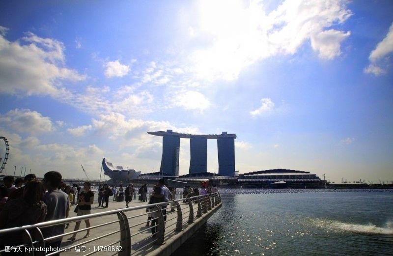 水柱新加坡海滨湾金莎娱乐城图片