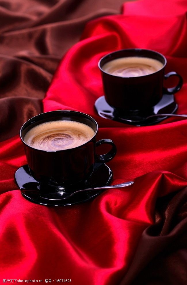 绸缎丝绸咖啡图片