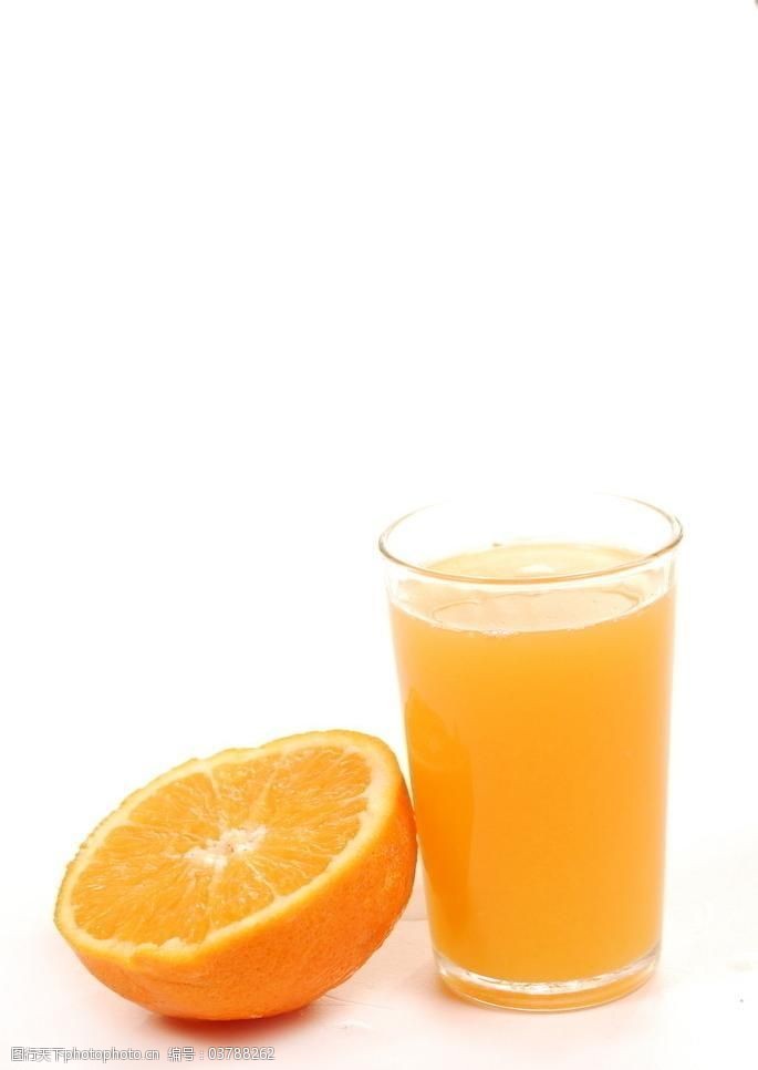 解渴一杯橙汁图片