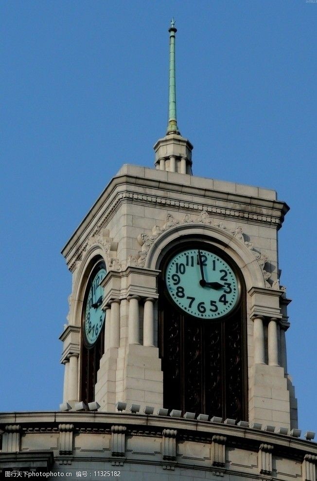 欧式时钟欧式钟楼高清素材图片