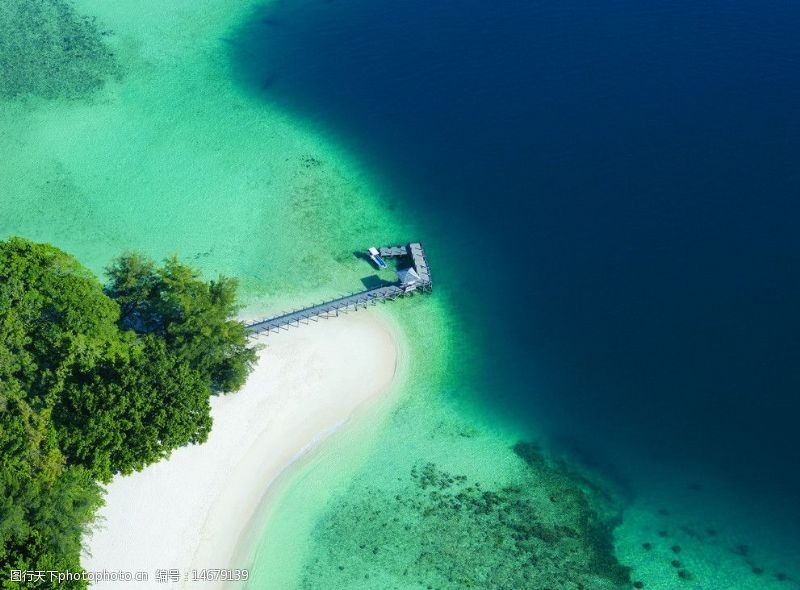 马尔代夫海景海景鸟瞰图片