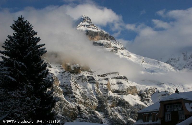 瑞士风光瑞士雪山图片