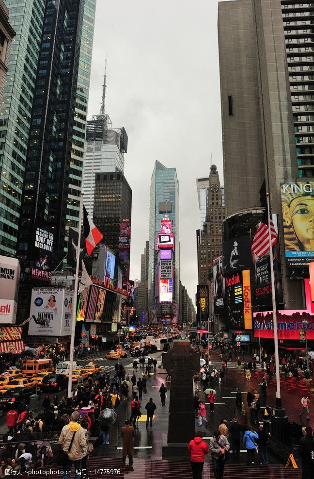 建筑行业纽约时代广场街景图片