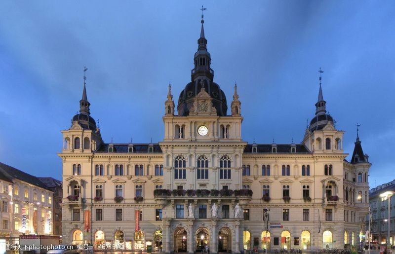 欧洲风格奥地利格拉茨市政厅图片