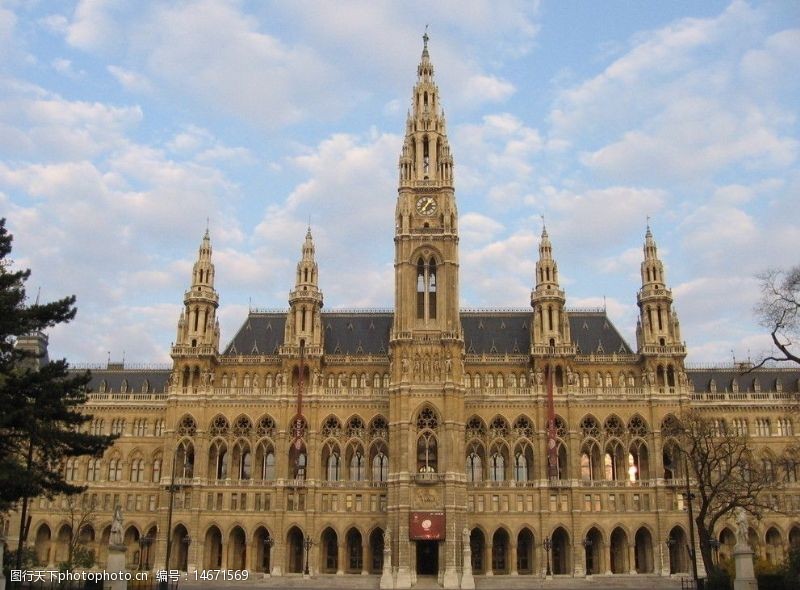 欧洲风格奥地利维也纳市政厅图片