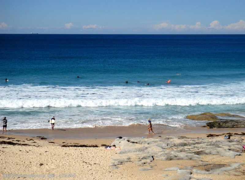 悉尼玛儒巴海风光白浪翻滚图片