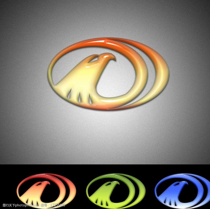 茶标志鹦鹉水晶logo图片