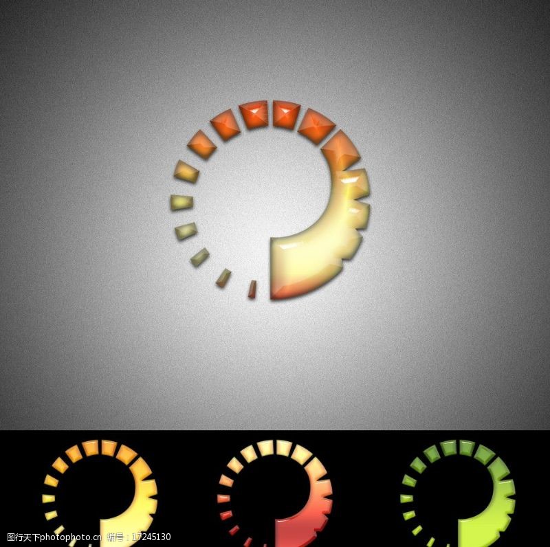 公司vi环形太阳齿轮logo图片