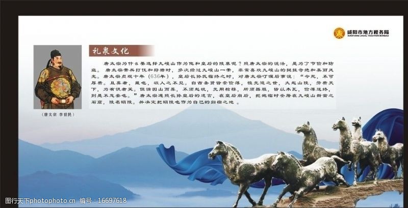 唐山咸阳地税展板图片