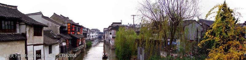 吴越西塘全景图图片