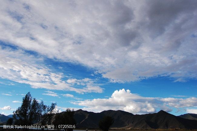 西藏风景免费下载蓝天白云风景