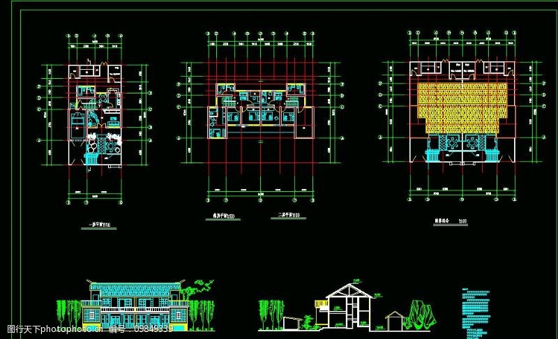 别墅平面方案新农村住宅设计方案图片