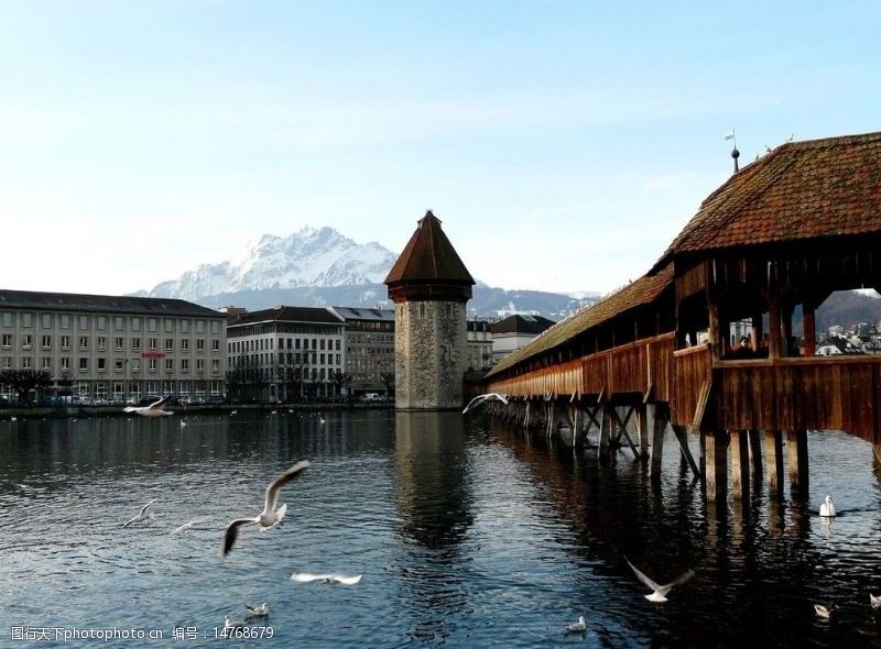 瑞士风光瑞士硫森硫森湖风光图片