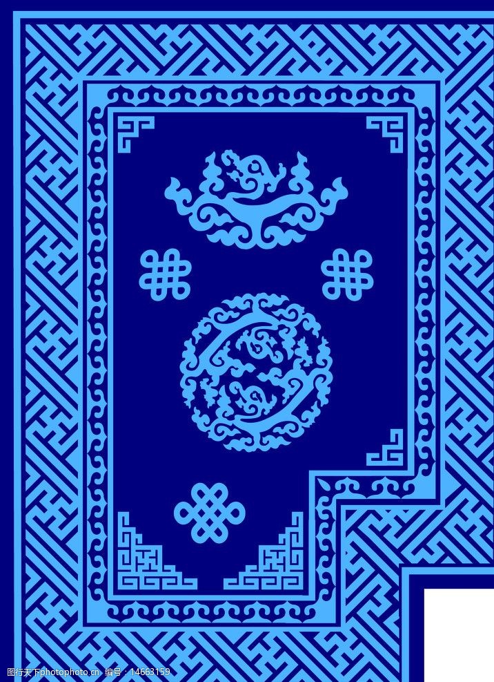 蒙古族古典花纹图片