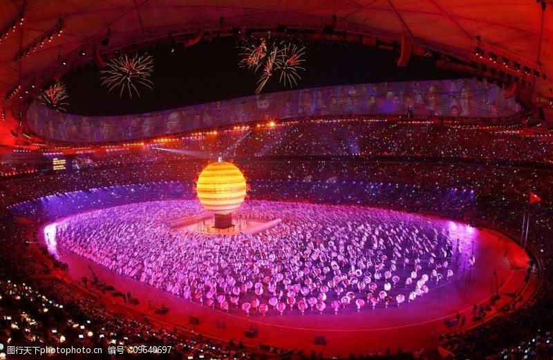 奥运开幕式北京奥运会开幕式全景图片
