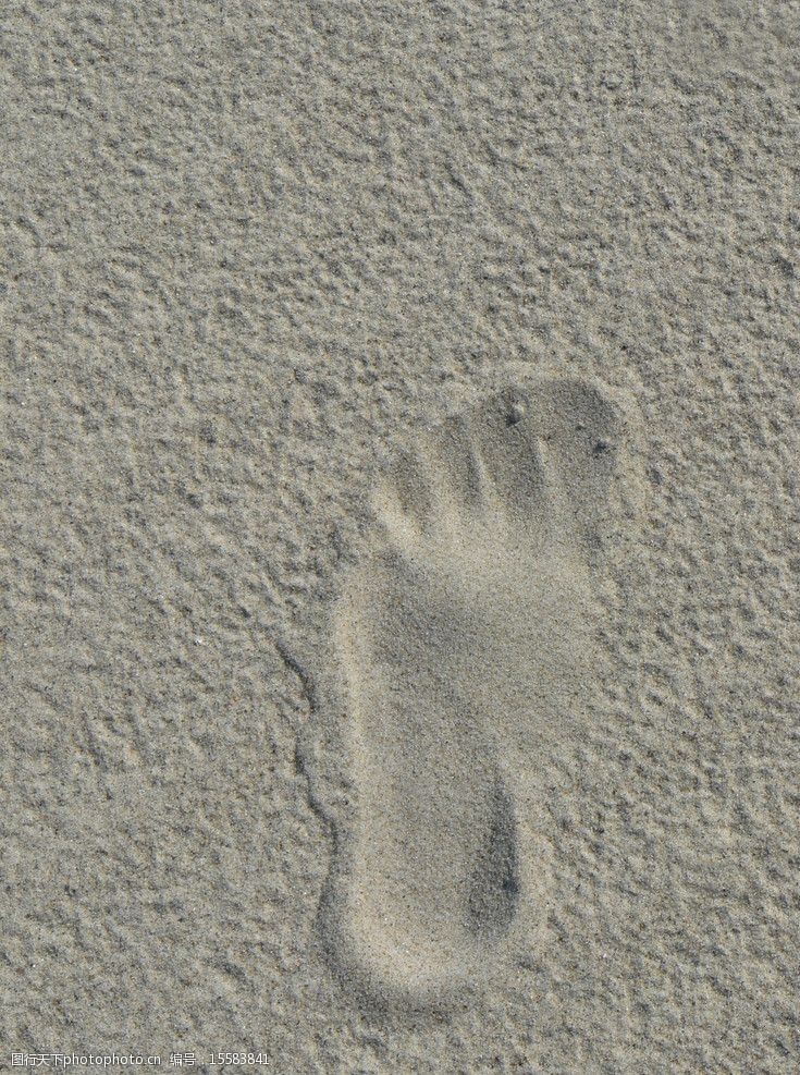 印度洋沙滩脚印图片