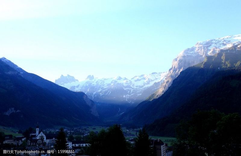 瑞士风光阿尔贝斯山图片