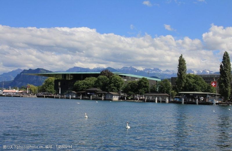 瑞士琉森湖图片