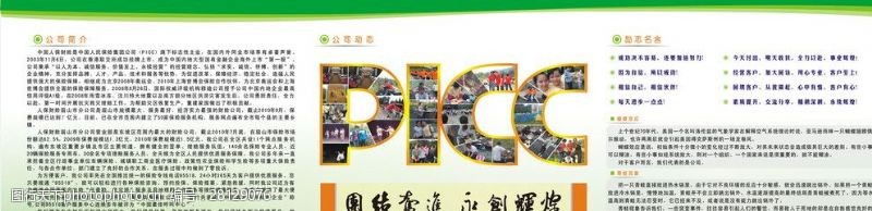 青团宣传picc中国人保公告栏