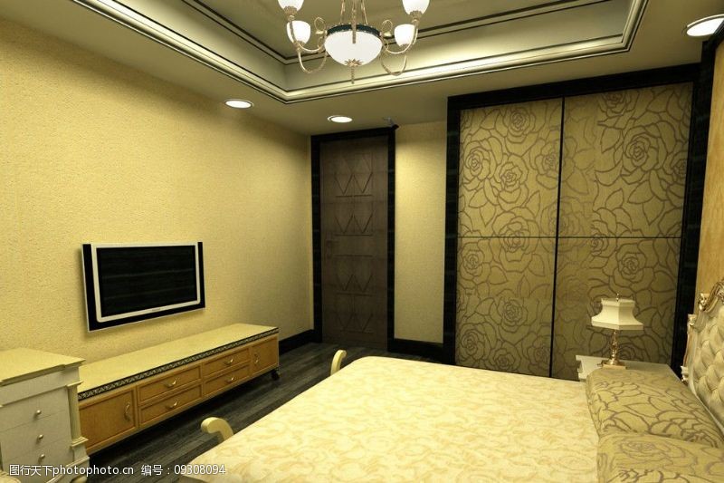 室内设计平面图欧式卧室设计效果图图片