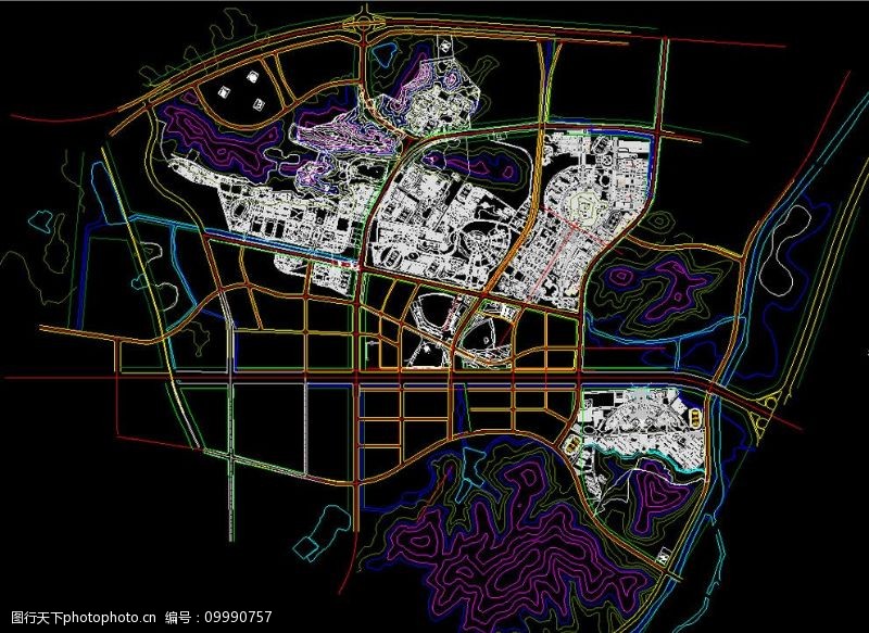 仙林大学城地形总规划图图片
